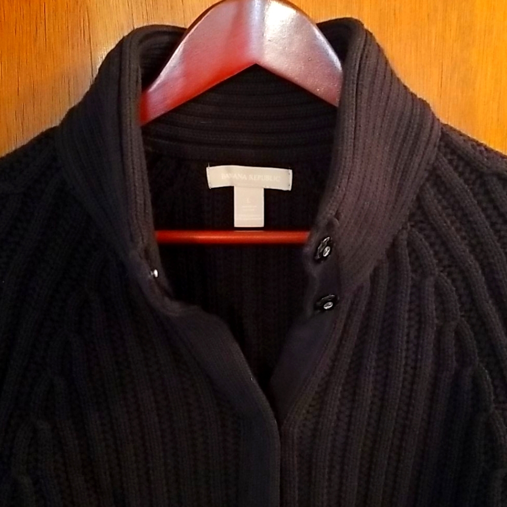 Sweater, snap up buttons, Banana Republic